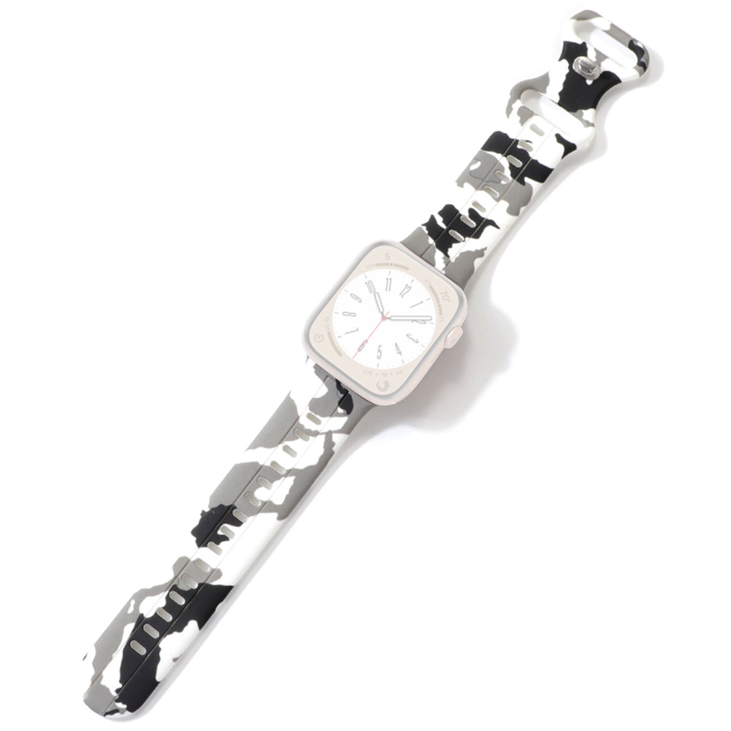 Watch Strap for Apple Watch Ultra 2 49mm Series 9 45mm SE (2023) 44mm Ultra 49mm 8 7 45mm 6 5 4 SE (2022) SE 44mm 3 2 1 42mm Camouflage Silicone Sports Band Watch Strap for Apple Watch Ultra 2 49mm Series 9 45mm SE (2023) 44mm Ultra 49mm 8 7 45mm 6 5 4 SE (2022) SE 44mm 3 2 1 42mm Camouflage Silicone Sports Band